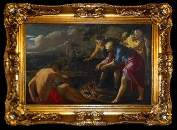 framed  Laurent de la Hyre Saint Paul Shipwrecked on Malta, ta009-2